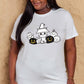 Simply Love Full Size Cat & Pumpkin Graphic Cotton T-Shirt