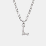 Titanium Steel Letter Pendant Necklace