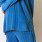 Basic Bae Full Size Ribbed Round Neck High-Low Slit Top and Pants Set