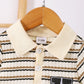 Children's Striped Short Sleeve Polo and Pants Set