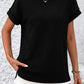 Mandy Striped Round Neck Short Sleeve T-Shirt