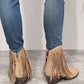 Legend Women's Fringe Cowboy Western Ankle Boots