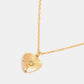 Zircon Heart Shape 14K Gold-Plated Pendant Necklace