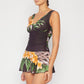 Marina West Swim Full Size Clear Waters Swim Dress in Aloha Brown