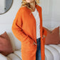 Haptics Full Size Stripe Textured Open Front Cardigan with Pockets