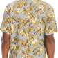 WEIV Men's Full Size Hawaiian Print Button Down Shirt Plus Size