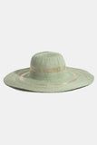 Fame Metallic Accent Trim Floppy Sun Hat