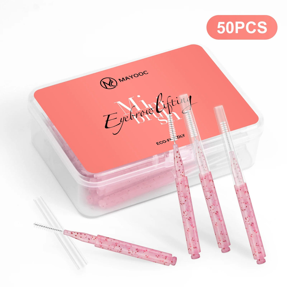 5/10/50PCS Mini Eyebrow Brush Brow Perm Brush Disposable Brow Lifting Brushes Bendable Micro Eyelash Brush Applicators Tools