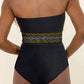 Geometric Tube Sleeveless One-Piece Swimwear