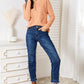 Basic Bae Half Button Long Sleeve Top