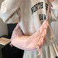 Lace-Up Polyester Crossbody Bag