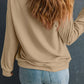 Halloween Floral Pumpkin Graphic Drop Shoulder Sweatshirt