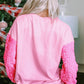 LOVE Heart Sequin Dropped Shoulder Sweatshirt