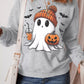 Halloween Ghost Round Neck Sweatshirt