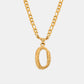 Titanium Steel Letter Pendant Necklace