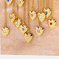 Zircon Heart Shape 14K Gold-Plated Pendant Necklace