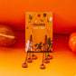 Halloween Pumpkin Chain Drop Earrings