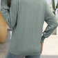 Mandy Textured Notched Lantern Sleeve T-Shirt