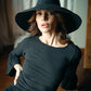 RIRI Jute Straw Hat, in Black