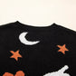 Halloween Gothic Pattern Long Sleeve Sweater