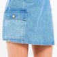 American Bazi Cargo Pocket Denim Skort