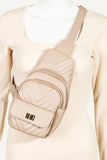 Fame Faux Leather Cushioned Sling Bag