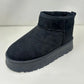 WILD DIVA Suede Round Toe Platform Booties