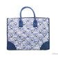 MCM Munchen Extra Large Blue Vintage Denim Fabric Tote