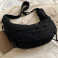 Lace-Up Polyester Crossbody Bag