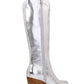 Melody Metallic Knee High Cowboy Boots