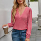 V-Neck Long Sleeve T-Shirt