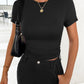 Devine Round Neck Short Sleeve T-Shirt