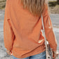 Letter Graphic Round Neck Long Sleeve Sweatshirt