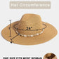 Fame Shell Beaded Wide Brim Straw Hat
