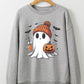 Halloween Ghost Round Neck Sweatshirt