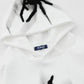 Men's Spider Graphic Oversized Hoodie with Side Button Details