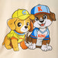 Children's Dog Short Sleeve Hoodie and Shorts Set