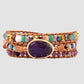 Triple-Layer Amethyst Bracelet