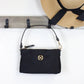 Versace Small Flat Black Medusa Coin Nylon Fabric Pouch