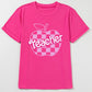 Graphic Round Neck Short Sleeve T-Shirt