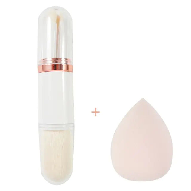 4-in-1 Retractable Mini Makeup Brush Set