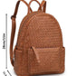 Woven Backpack Purse
