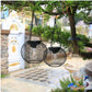 Fashion Simple Solar Garden Metal Hanging Lamp