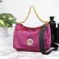 Versace Small Dahlia Nylon Medusa Pendant Crossbody Shoulder Bag