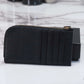 Versace Small Black Leather Matte Medusa Zip Card Case
