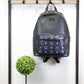 MCM Color Splash Green Purple Medium Mixed Leather Backpack