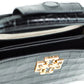 Tory Burch (142566) Small Black Crocodile Embossed Leather Micro Satchel Handbag