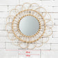 Rattan Round Wall Hang Makeup Mirror