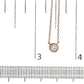 10K Gold Round Brilliant-Cut Diamond Modern Bezel-Set Solitaire 16"-18" Pendant Necklace (H-I Color, SI2-I1 Clarity)
