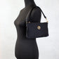 Versace Small Flat Black Medusa Coin Nylon Fabric Pouch